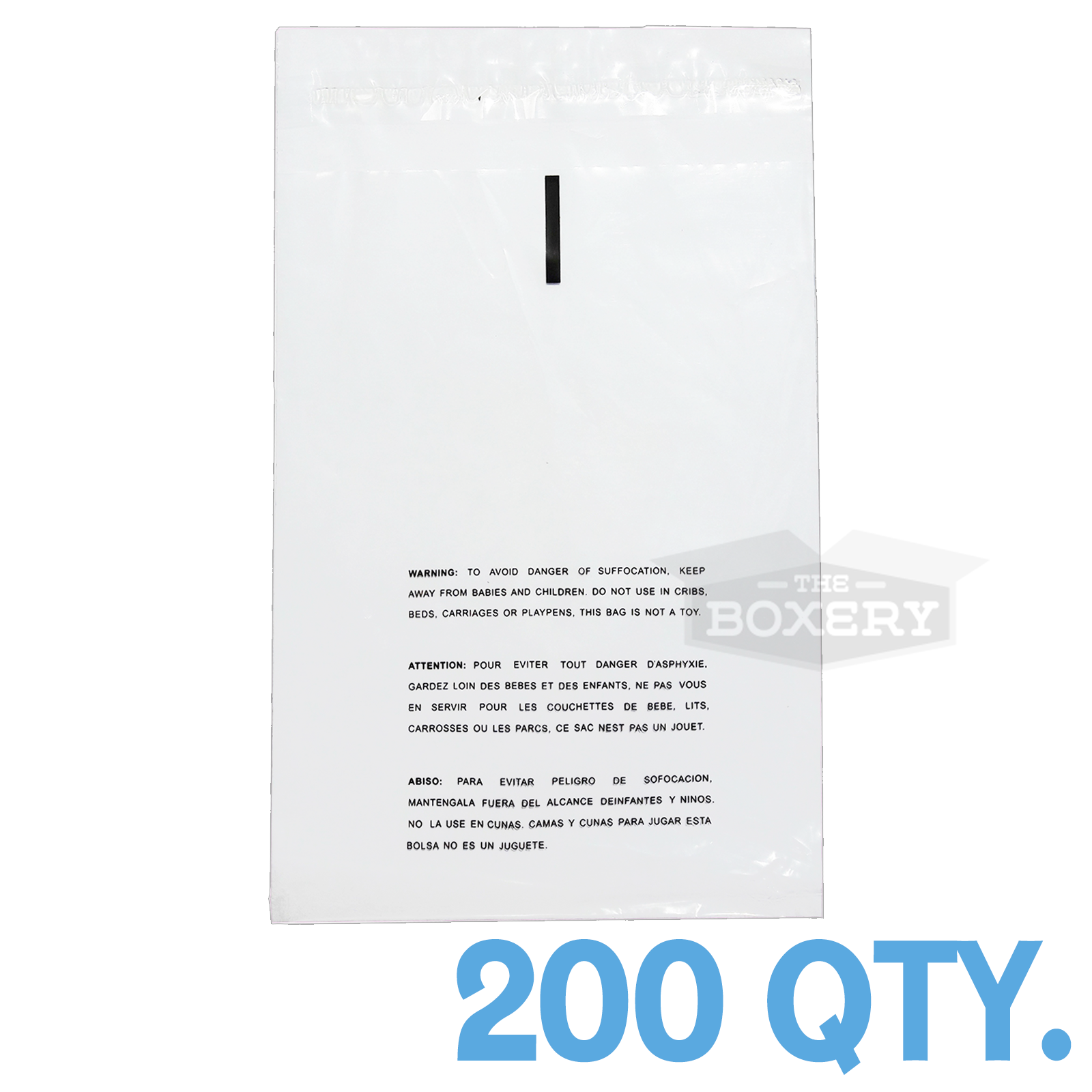 200 12x17 Self Seal Suffocation Warning Clear Poly Bags 1.5 mil Free Shipping