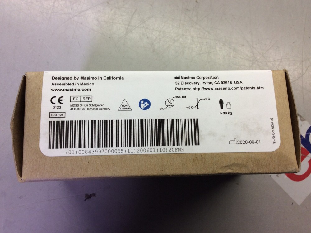 Masimo LNCS TF-1 Adult SPO2 Reusable Forehead Sensor ref 1896