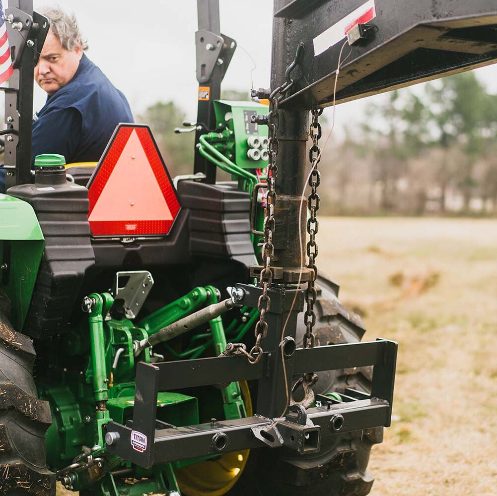 Titan Attachments 3 Point Hitch Receiver Suitcase Rack Cat 1/2