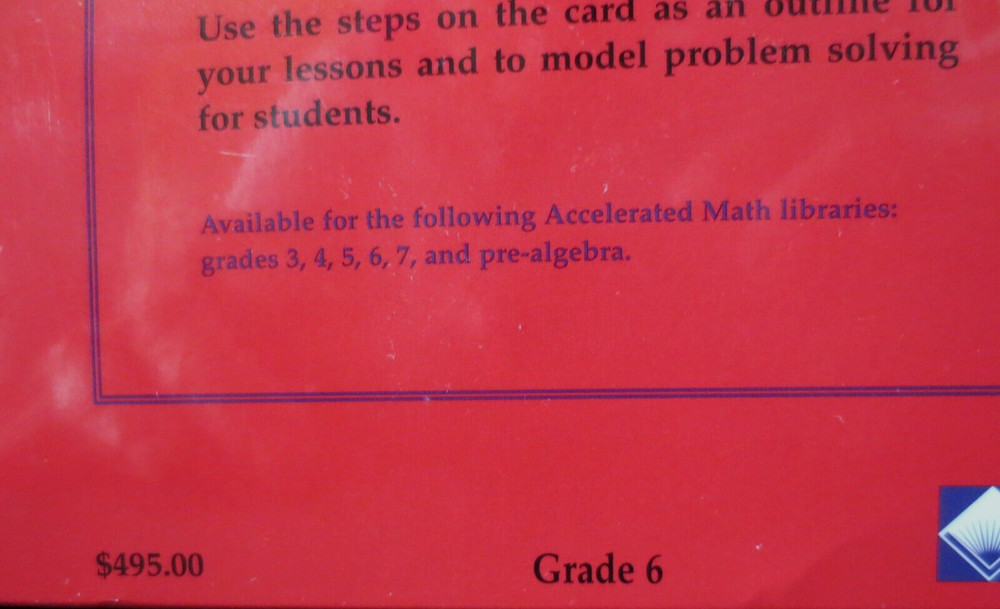 MATH RENAISSANCE -ACCELERATED MATH LEARNING CARDS-Steps to Math Mastery - 6th Gr