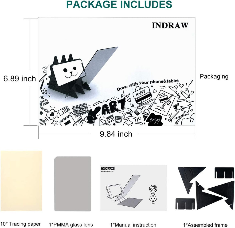 Optical Drawing Board Portable Image Drawing Board Tracing Drawing Projector Pai