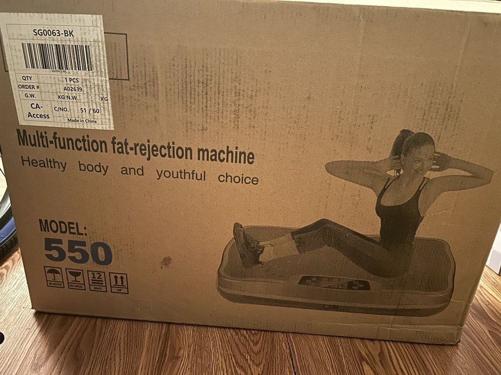 Multi-Function Vibration Platform Machine Model 550 Black Plastic SG0063-BK