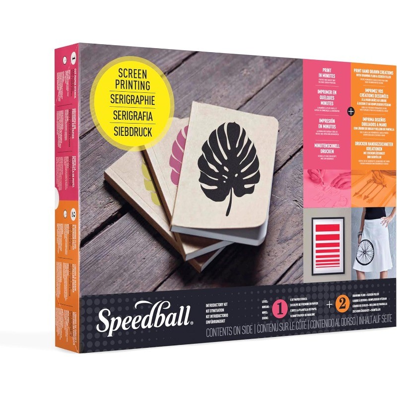 Introductory Screen Printing Starter Kit, Beginner Set with Frame, Inks, Tools
