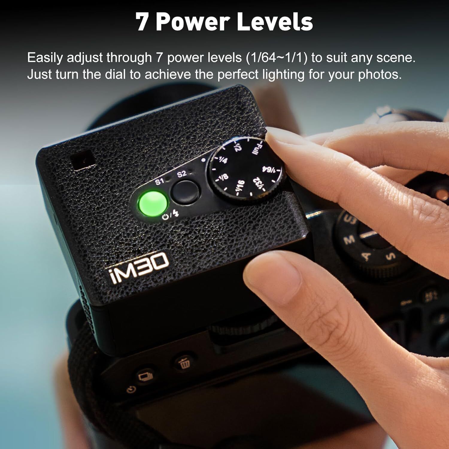 GODOX iM30 Mini Flash - Camera Flash for Canon Sony Nikon Fuji Olympus Camera