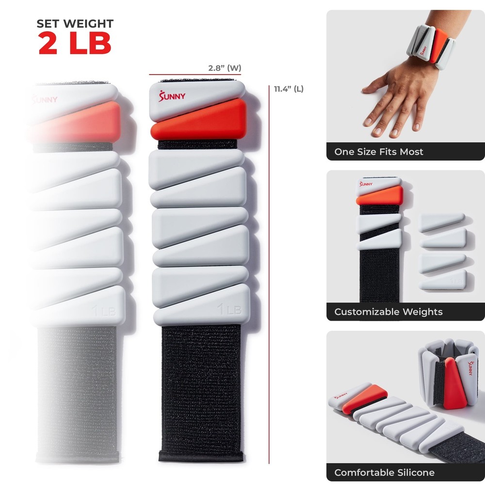 Adjustable Wrist Weights 1-Pound Pair NO. 103-1