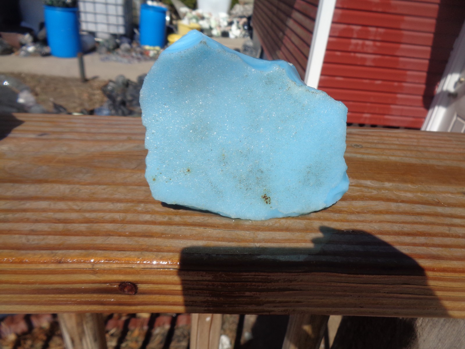 Glass Rock Slag Turquoise 1.8 lbs 45C Rocks Landscape Aquarium