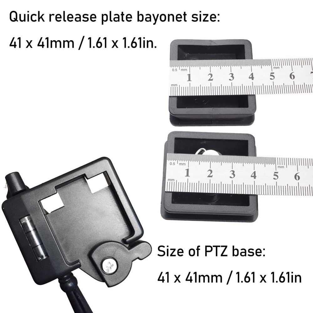 2 PCS 43x41mm Tripod Quick Release Plate Replacement for Camera Ball Heads