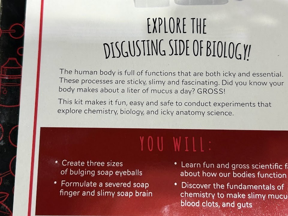 Gross Body Lab Slimy Science Kit STEM Age 8+ Science Academy MindWare