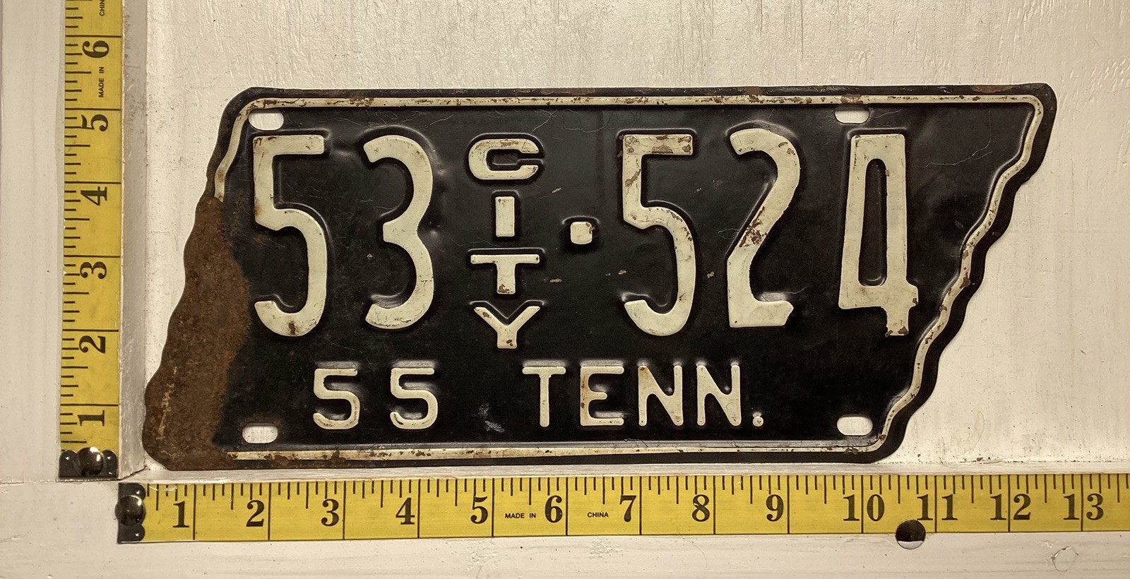 1955 Tennessee License Plate