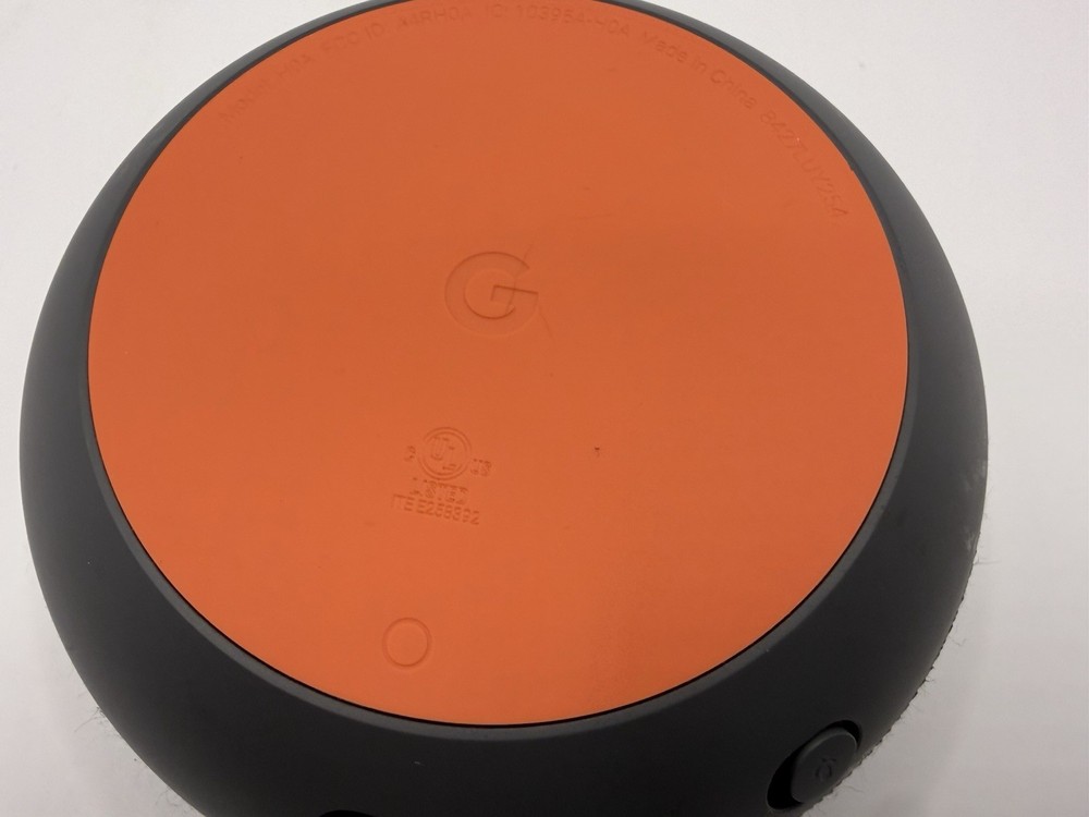 Google Home Mini Smart Speaker Charcoal Tested Working Needs Power Cable