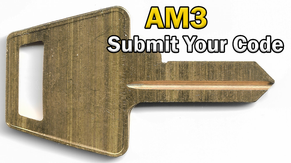 American Lock (AM3) Code Cut Key | Send Your Bitting Code, We Cut It! | 