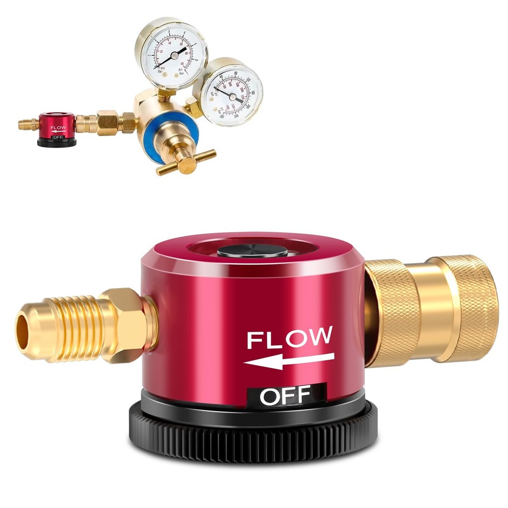 Nitrogen Purge Tool, Regulator HVAC, Metal Standard, Red