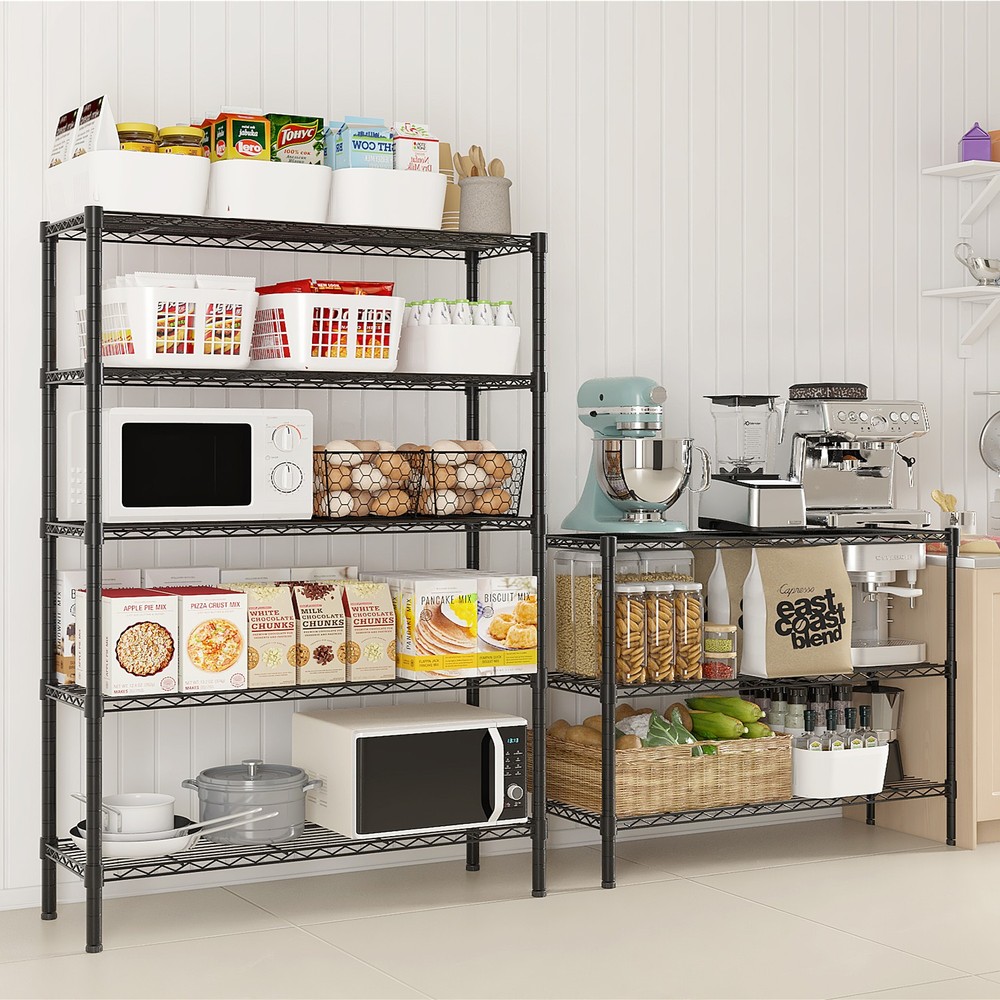 49.2''W Adjustable Storage Shelves NSF Wire Shelving Unit Multiple rows