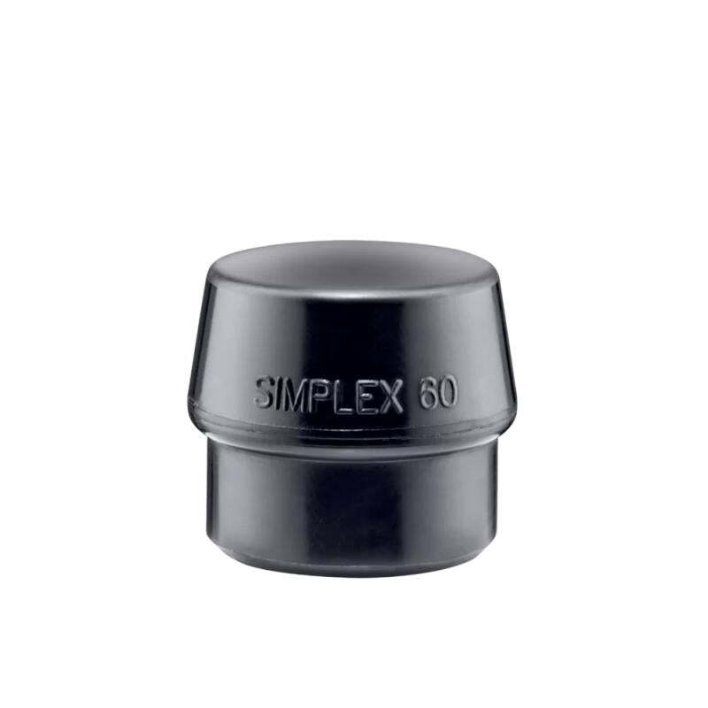 Halder 3202.060 Simplex Replacement Face Insert, Black Rubber 60 mm