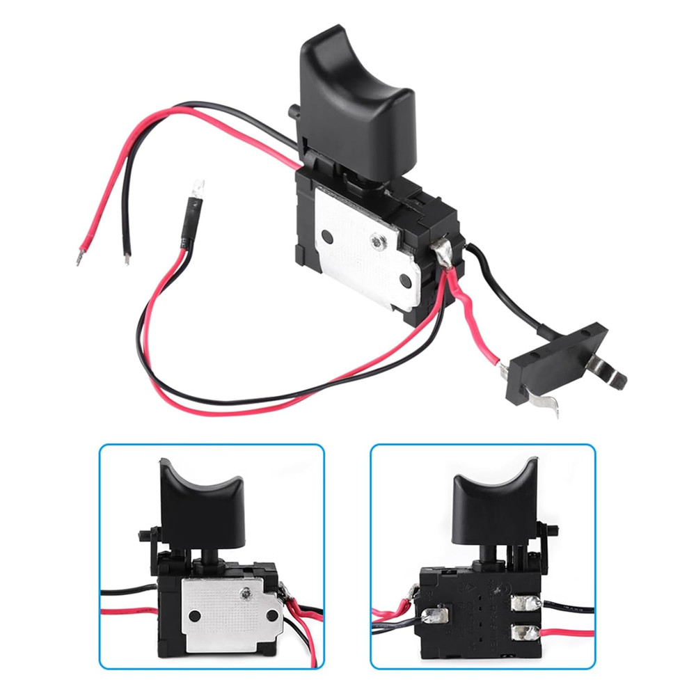 Electric Drill Switch, Cordless Drill Trigger Switch, 7.2V-24V Lithium Battery C