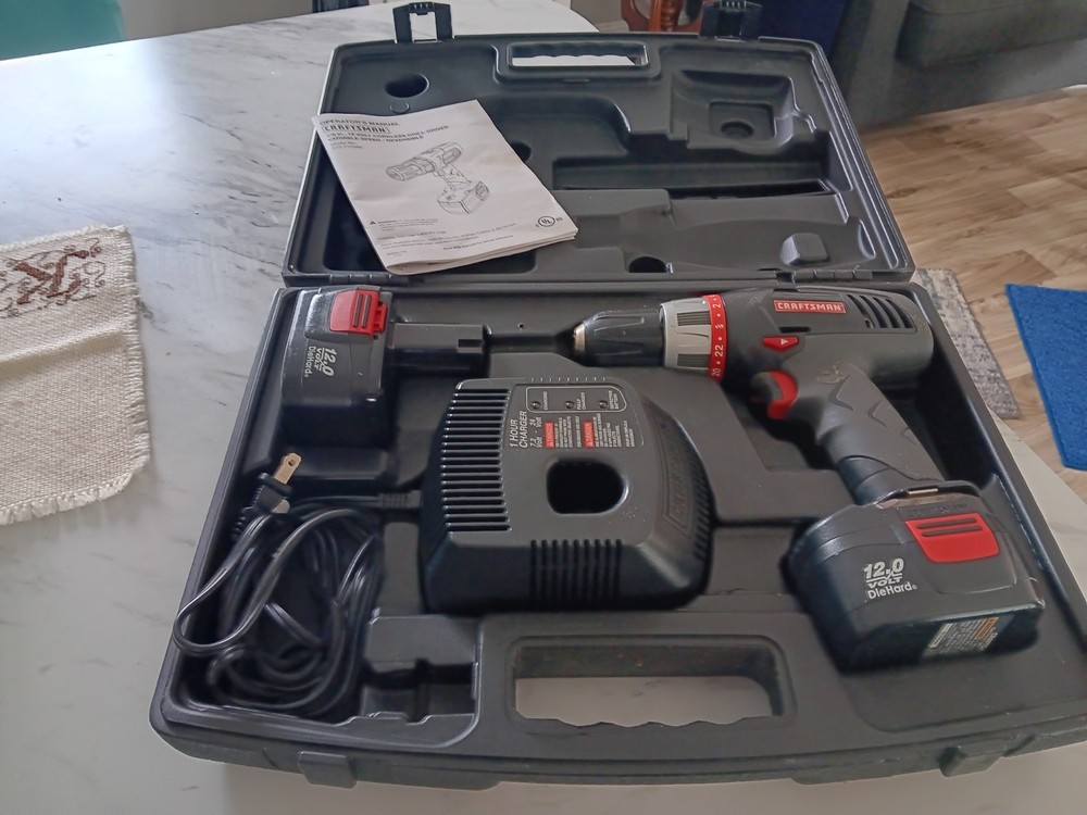 cordless craftsman drill 12v 3/8 variable speed