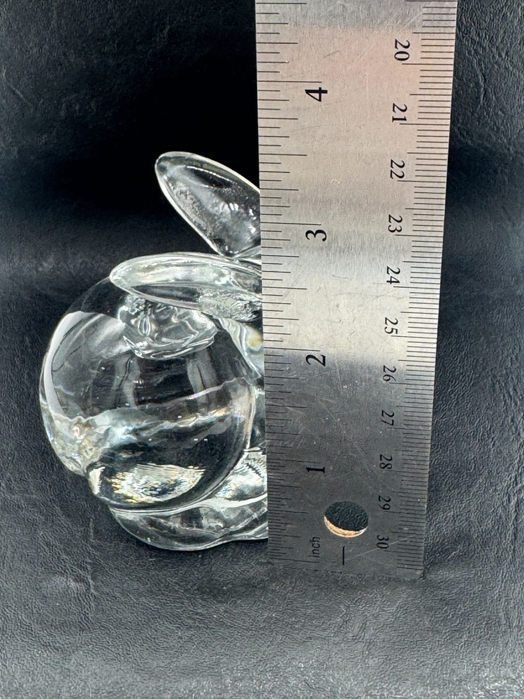 Clear Glass Bunny Rabbit Taper Candle Holder Easter Decor