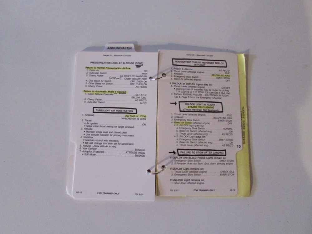 Learjet 55 Pilot Operating, Pilot and Maint checklist, TFE 731 tips
