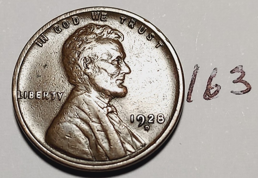 1928-D Lincoln Wheat Cent #163
