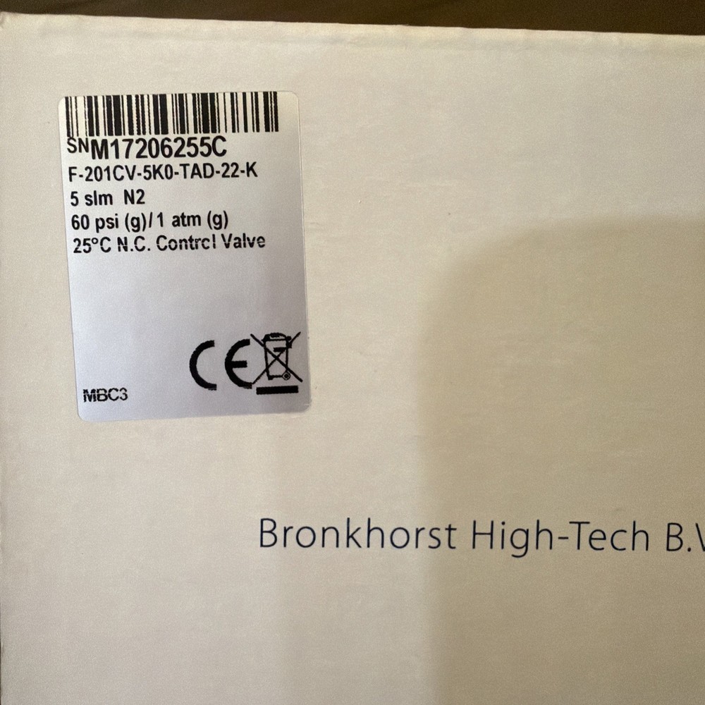 Bronkhorst Mass Flow Controller - 5 slm - Kalrez seals