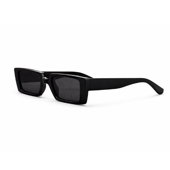 Geometric Square Small Frame Fluorescent bright-Black Sunglasses
