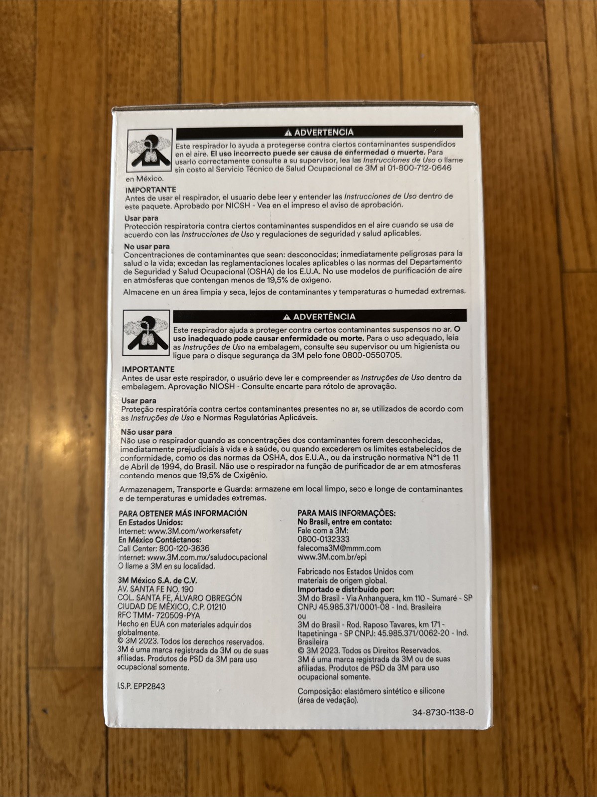 3M 6800 Full Facepiece Reusable Respirator Protection MEDIUM Med Seller In USA