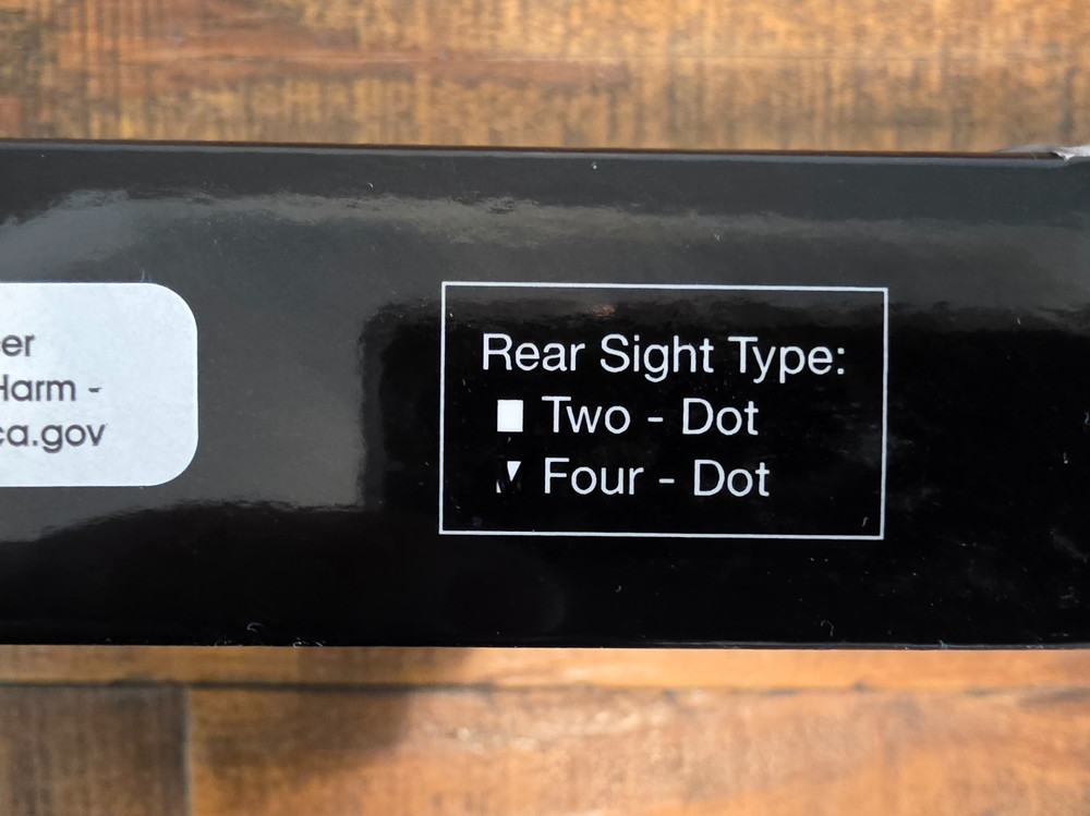 MEPRO FRBS Self-Illuminated Flip Backup Sights with Hyper-Bright Front Sight