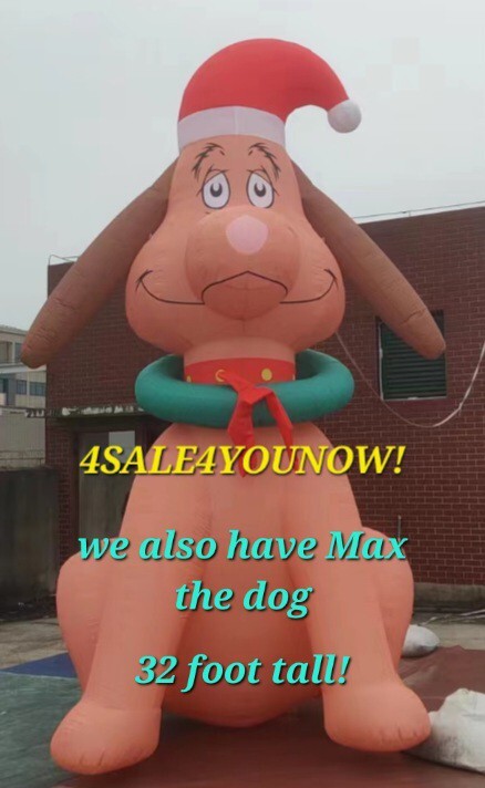 32 FOOT INFLATABLE CHRISTMAS THE GRINCH WITH LED LIGHTS  CUSTOM MADE!!!!!!