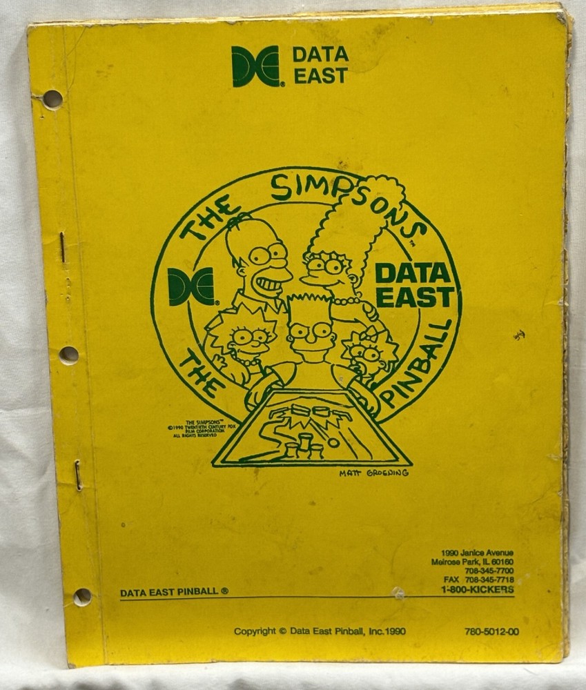 ORIGINAL-DATA EAST-THE SIMPSONS-OWNERS MANUAL