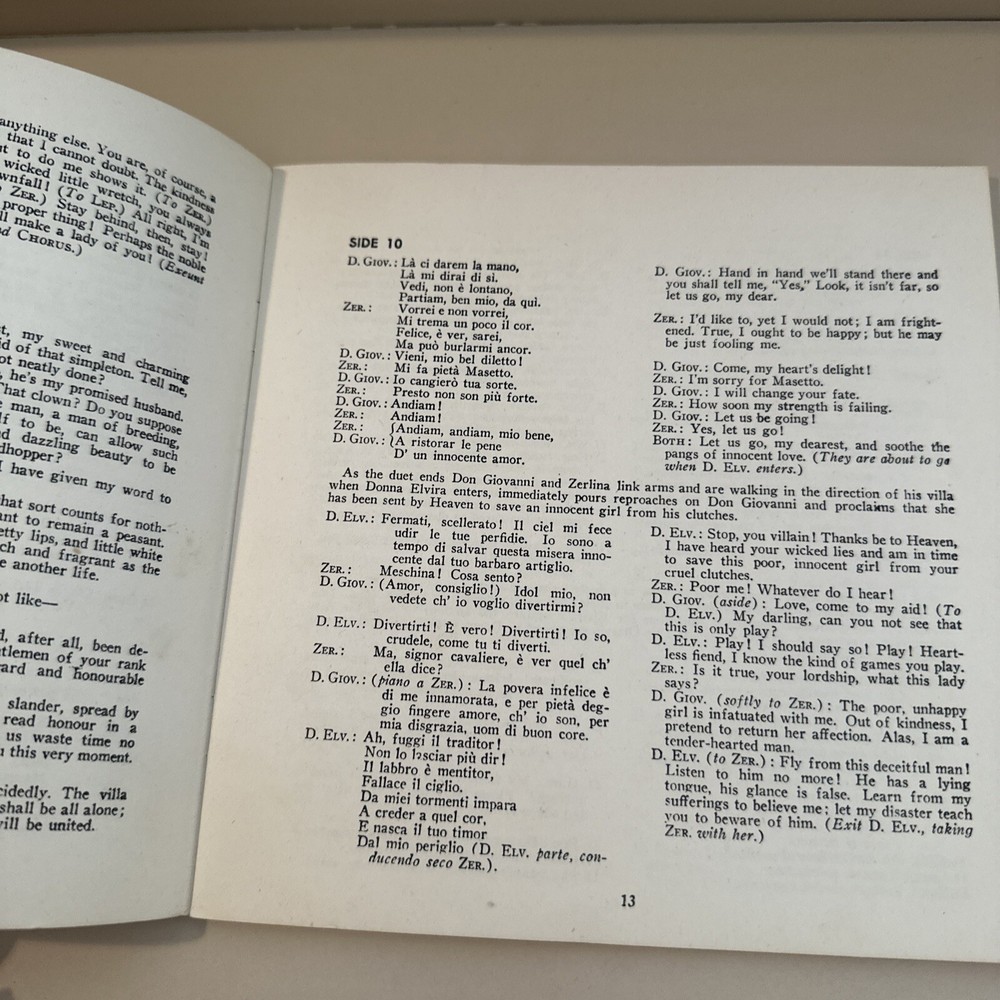 Don Giovanni opera script