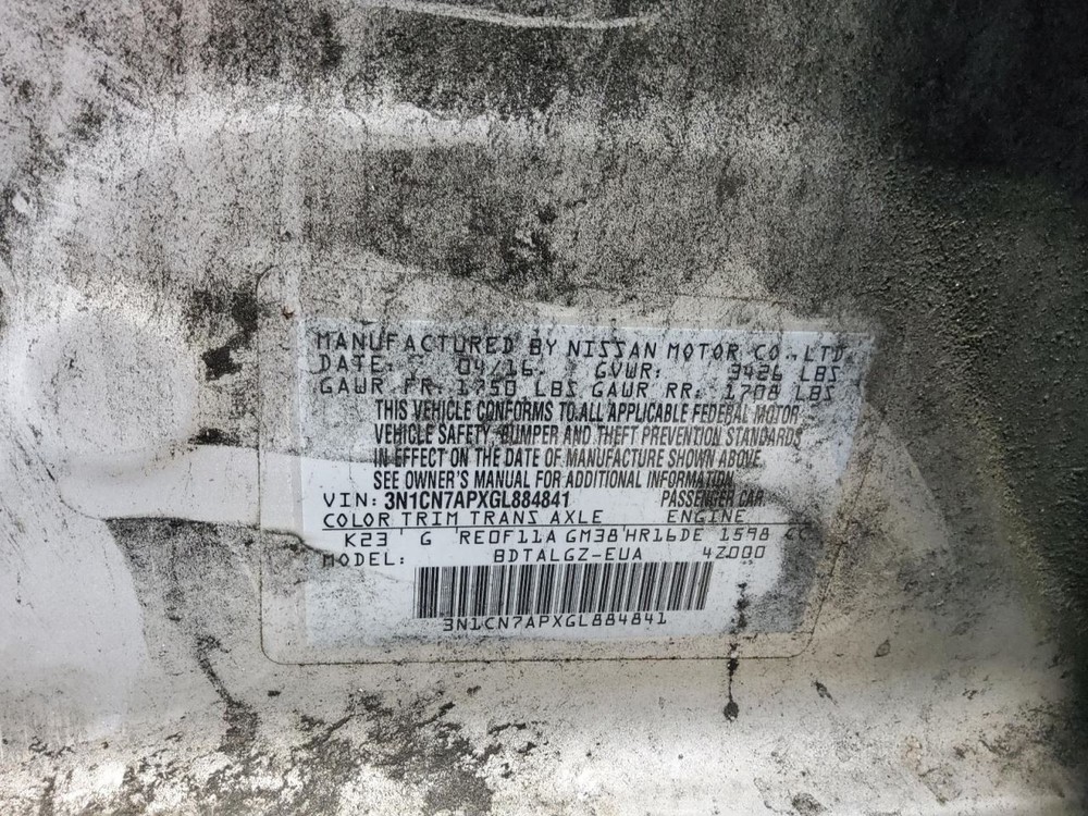 VERSA 2016 Battery Tray 546624