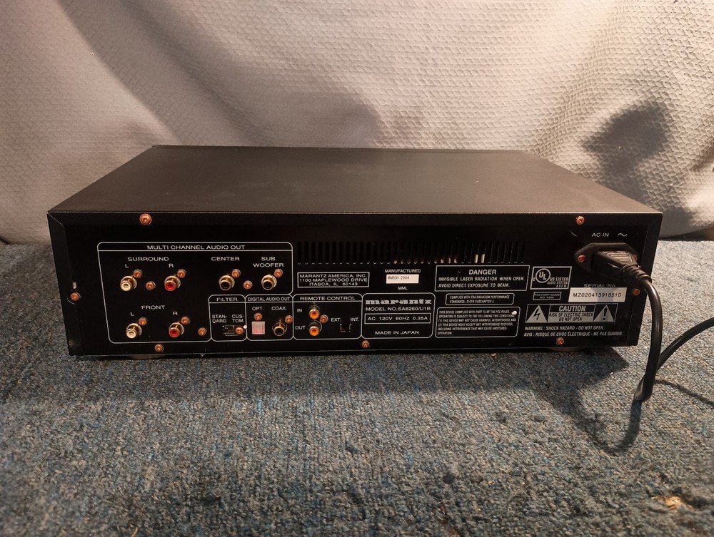 Marantz SA8260 Super Audio SACD Player (Pro Serviced)