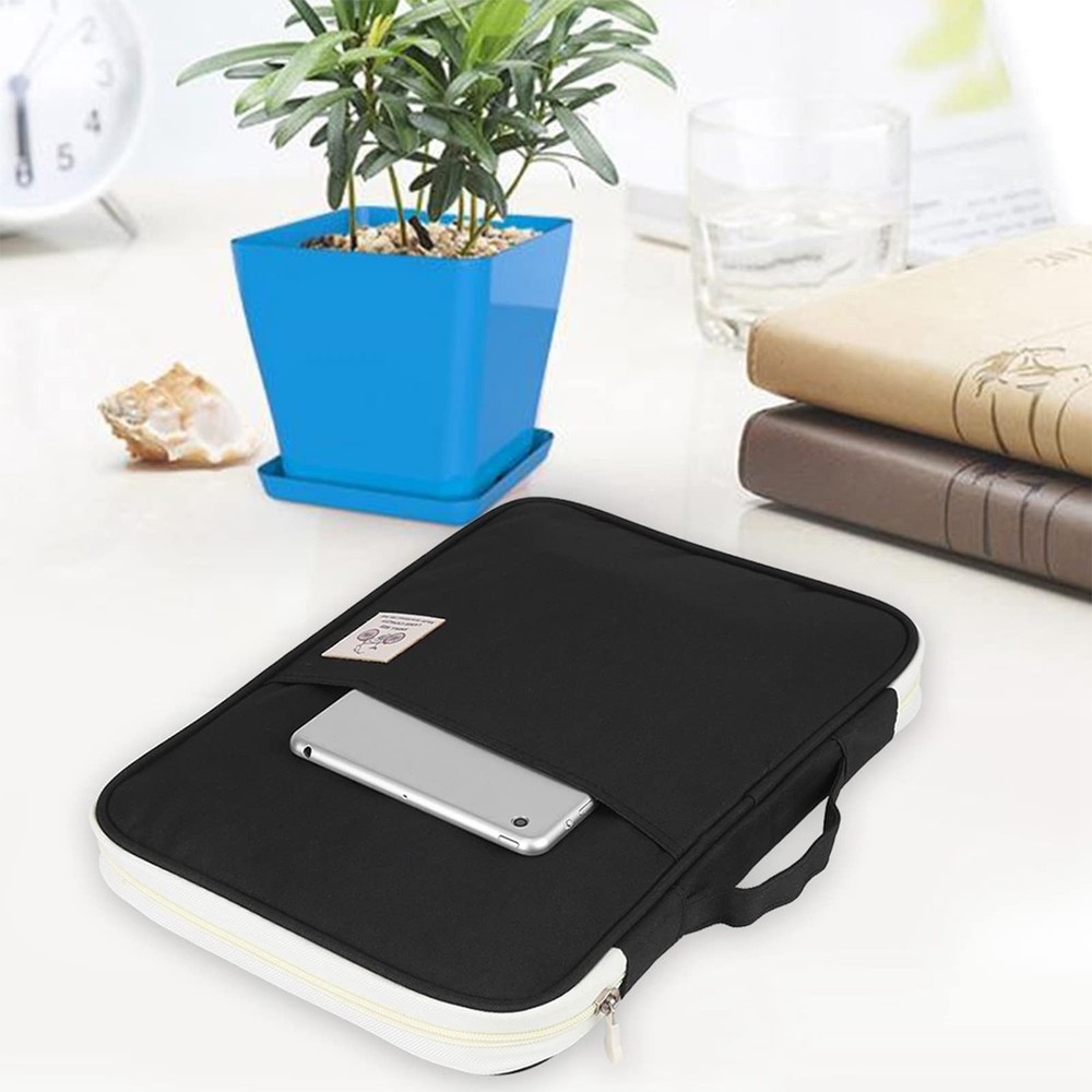 A4 Document Bag File Folder, Multifunctional A4 Document Bags Portfolio Organ...