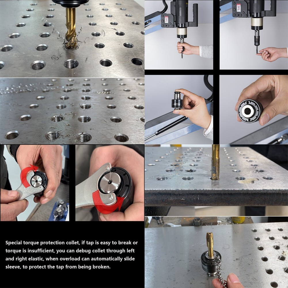 M3-M16 Vertical Pneumatic Tapping Machine Precision Tapper Arm Metal Drill Tap