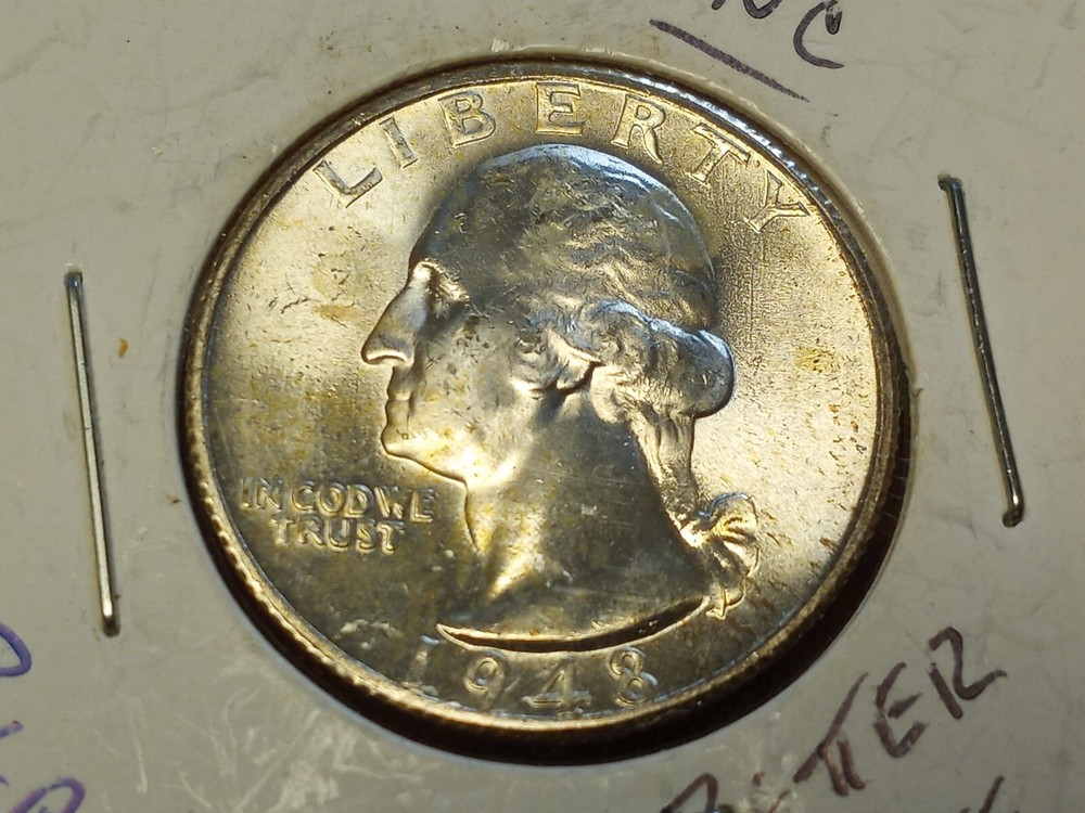 UNC 1948 S Washington Quarter