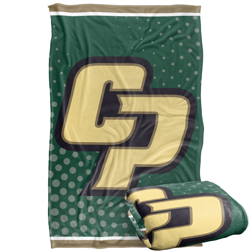 California Polytechnic State University Logo Dots Silky Touch Throw Blanket