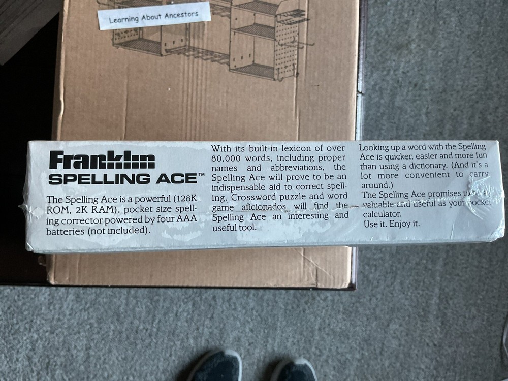1990 Franklin Spelling Ace Second Edition SA-98 New Sealed