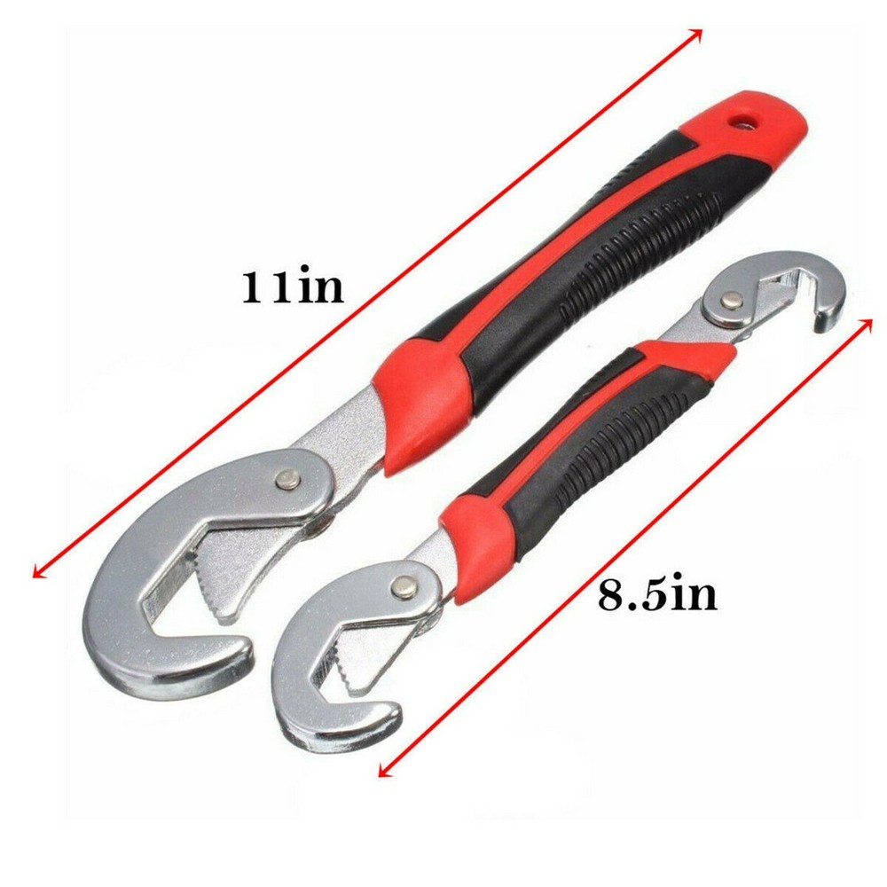 2PC Snap'N Grip 9-32mm Adjustable Wrench Spanner Universal Quick Multi-functIon