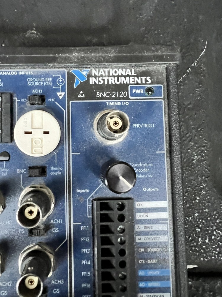 National Instruments BNC-2120 Connector Block w Function Generator, Quad Encoder