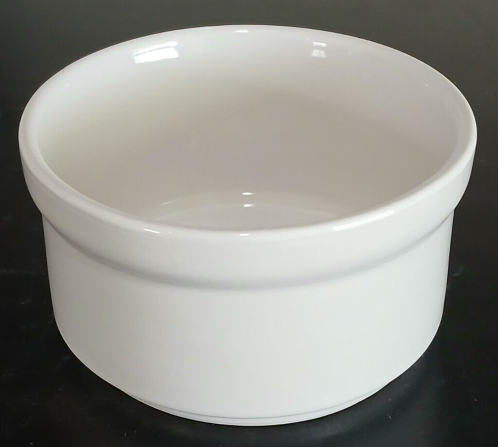Mainstays Stackables Stoneware White Round Ramekin 4"