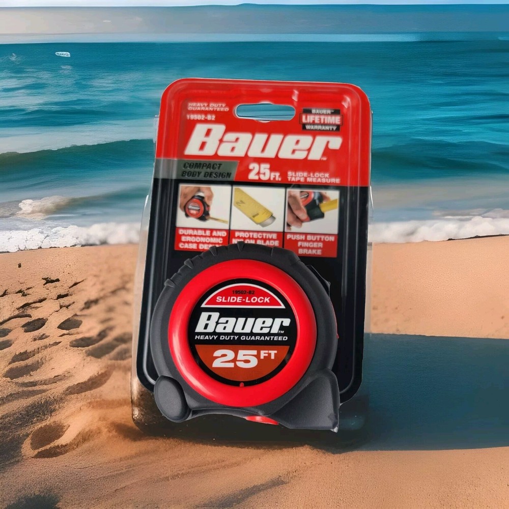 Bauer 25ft Slide-LockTape measure
