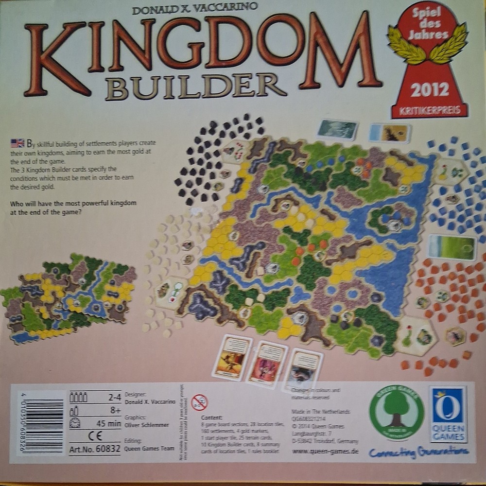 Queen Games 60832F Kingdom Builder Board Game