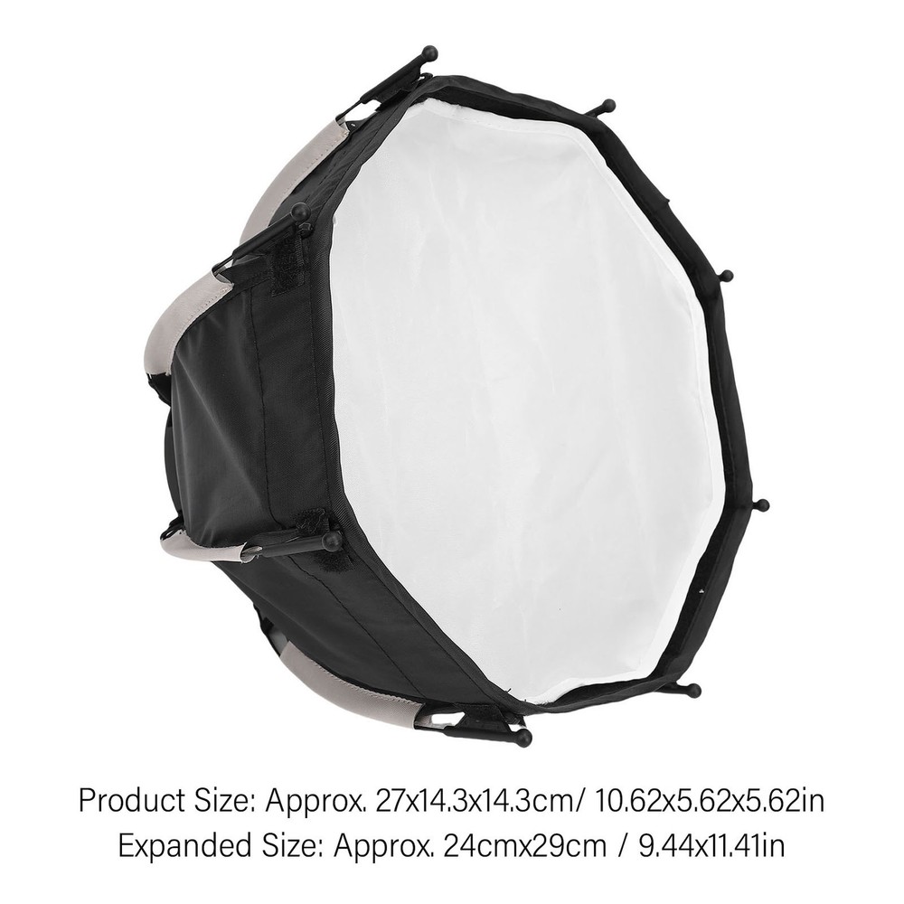 Portable Octagonal Softbox With Grid For Mount Fill Light