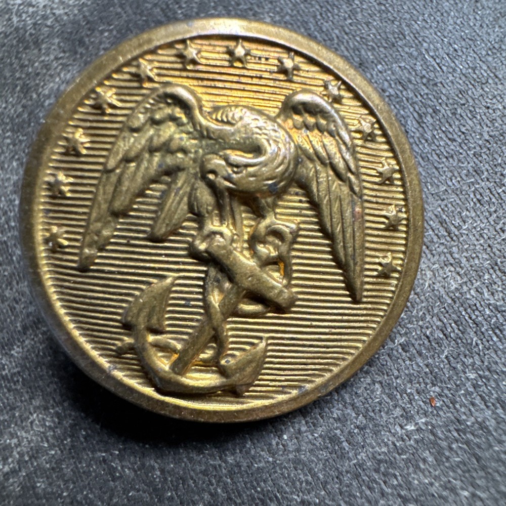 Vtg USMC Eagle Anchor Uniform Coat Button 💥#20