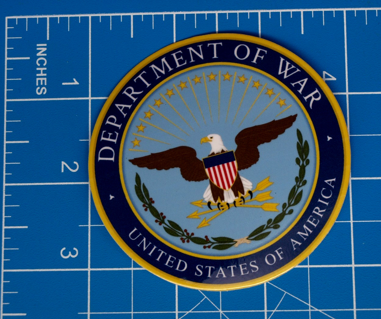 United States Department of War decal