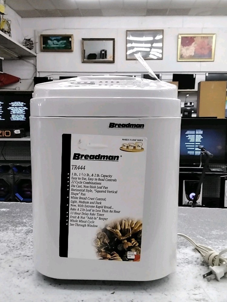 BREADMAN TR444 Deluxe Rapid Automatic Bread Maker Machine 1-2 lb. Load Capacity