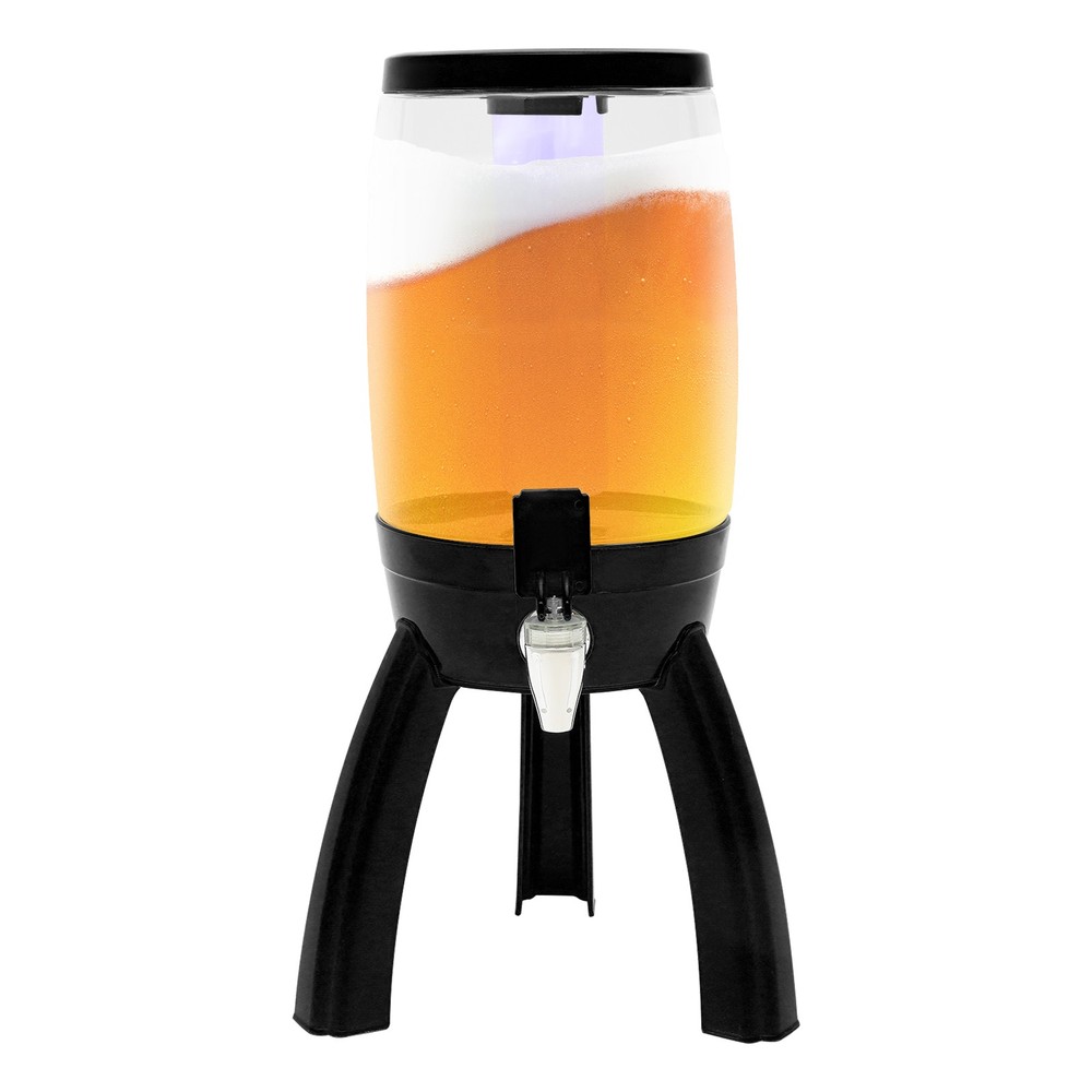 Modern style beer barrel black suitable for bars, restaurants