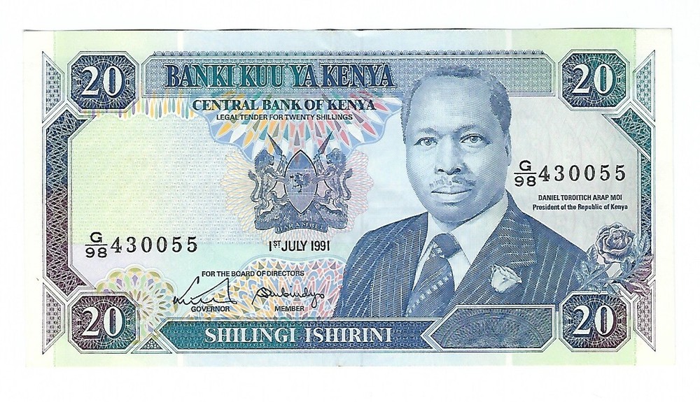 Kenya - 20 Shilingi, 1991