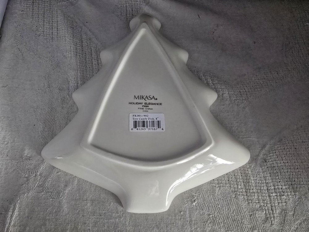 Mikasa Holiday Elegance Tree Candy Dish