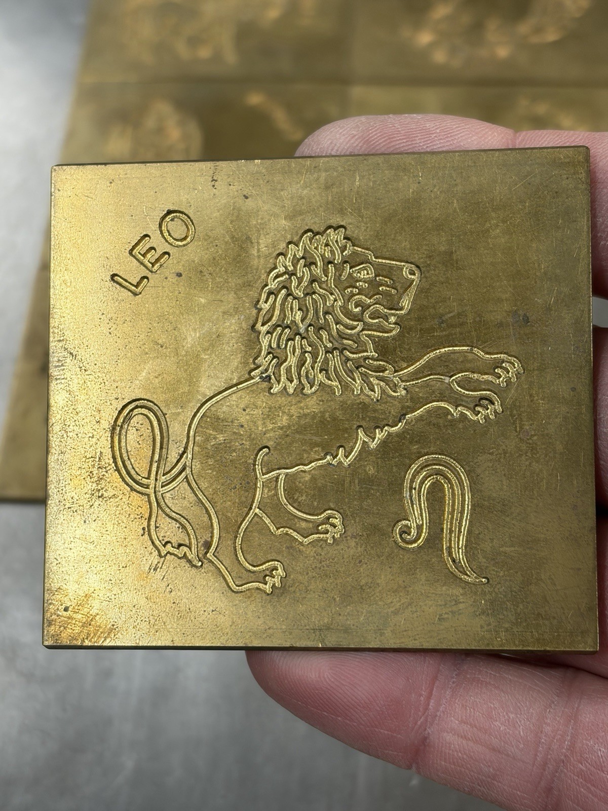 12 SIGNS OF THE ZODIAC MASTER TEMPLATES SOLID BRASS FROM NEW HERMES ENGRAVER